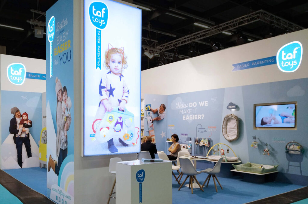 Taf toys stand design So Exhibition design house